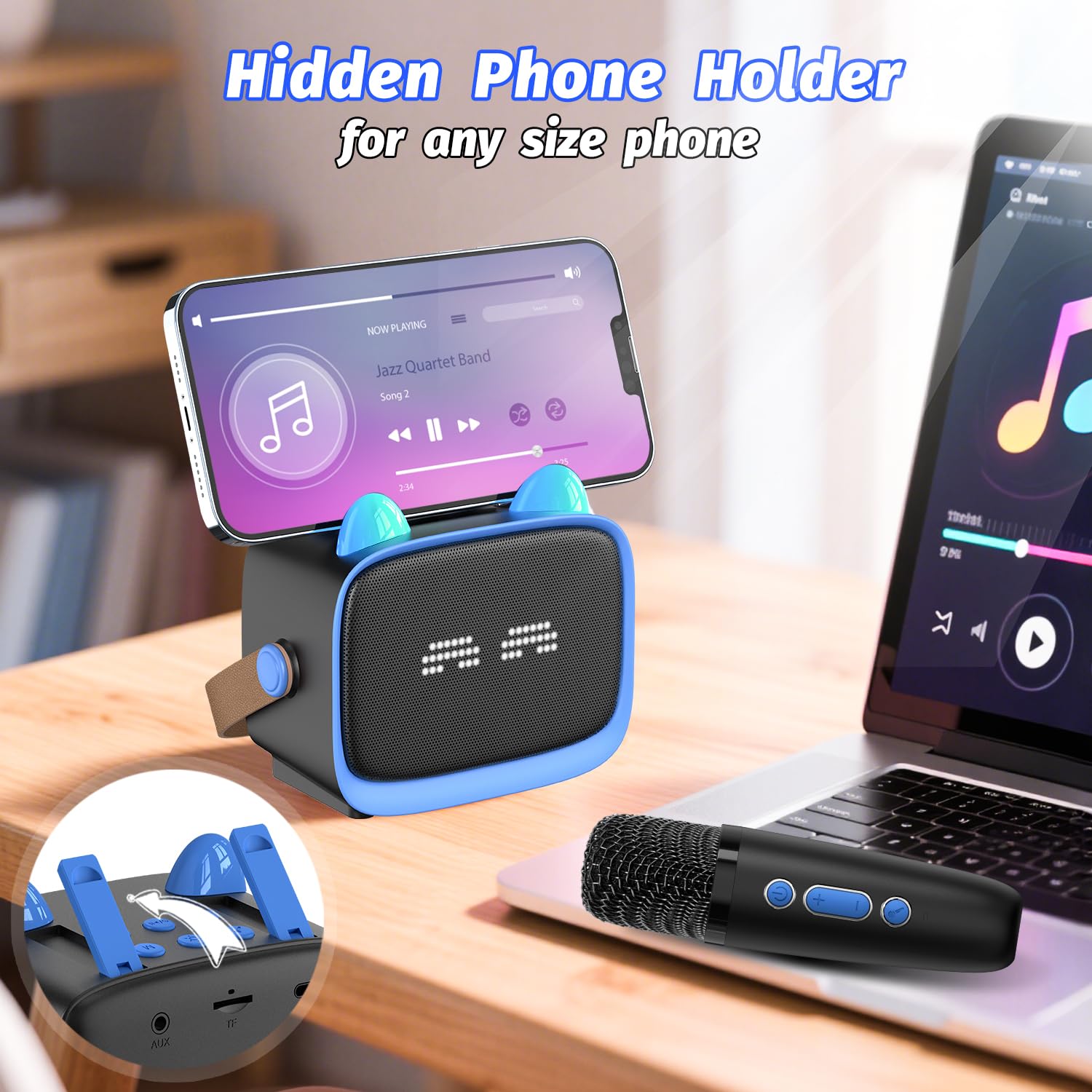 Okaloka wireless microphones for kid duets during fun sessions