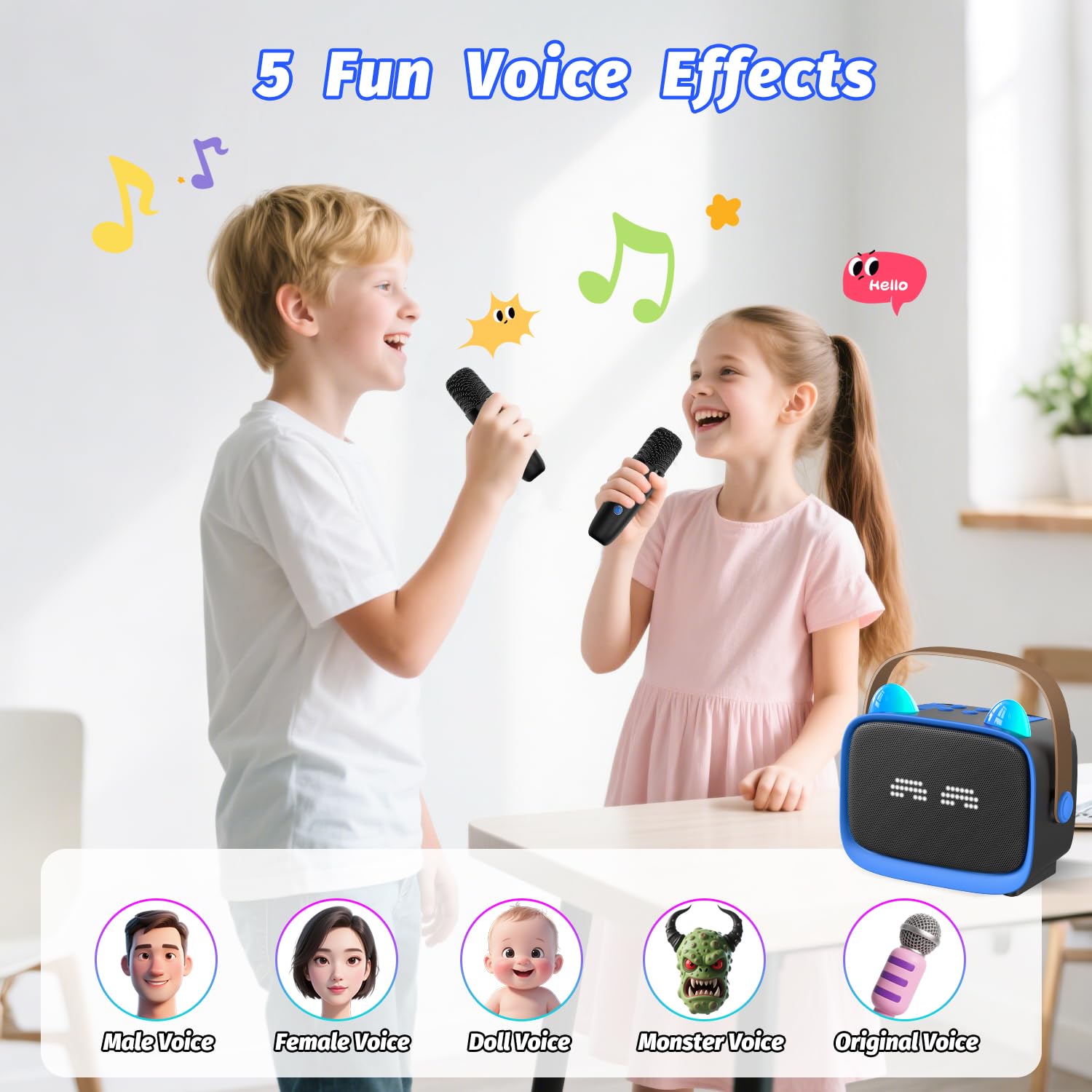 Okaloka portable karaoke unit fits in bag or car