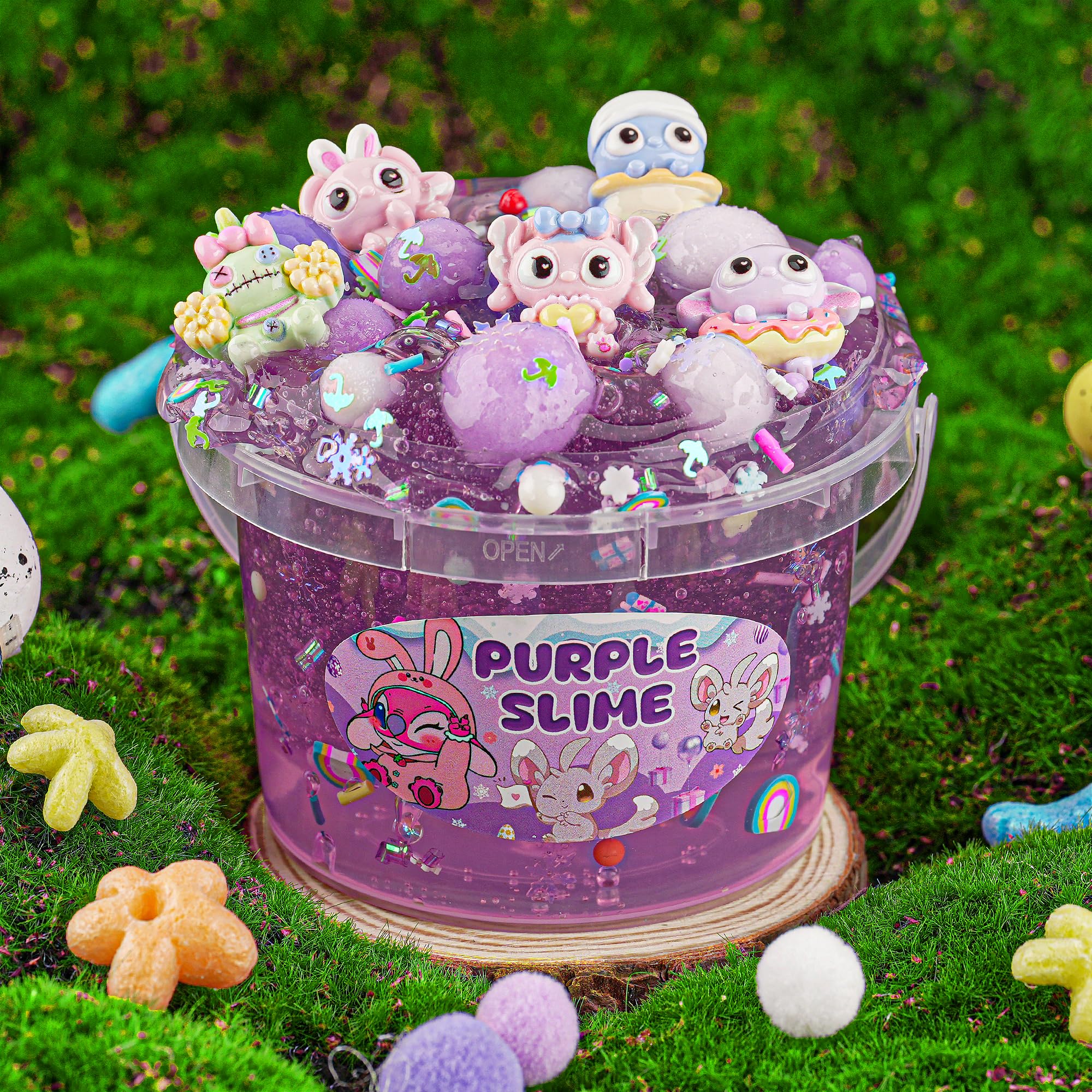 Okaybee Crunchy Slime Texture provides satisfying crackle.