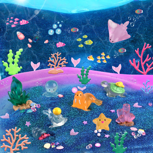 Okaybee deep-sea charms resin collection for creative slime art