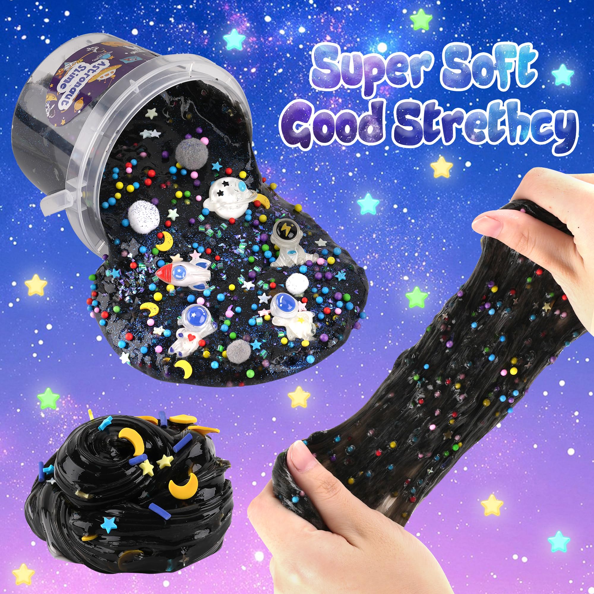 Okaybee premium soft stretchy slime texture ideal for easy squishing