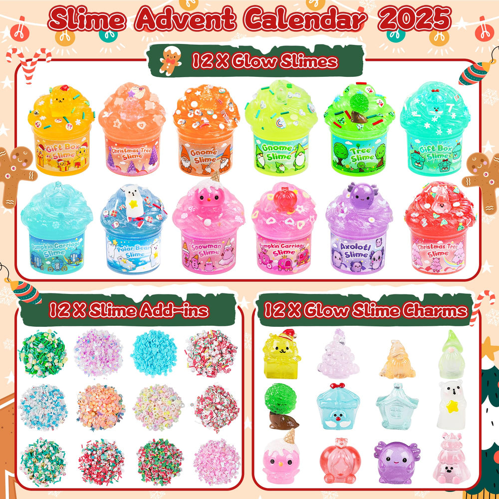 Okaybee slime charms add festive accents for creative holiday play.