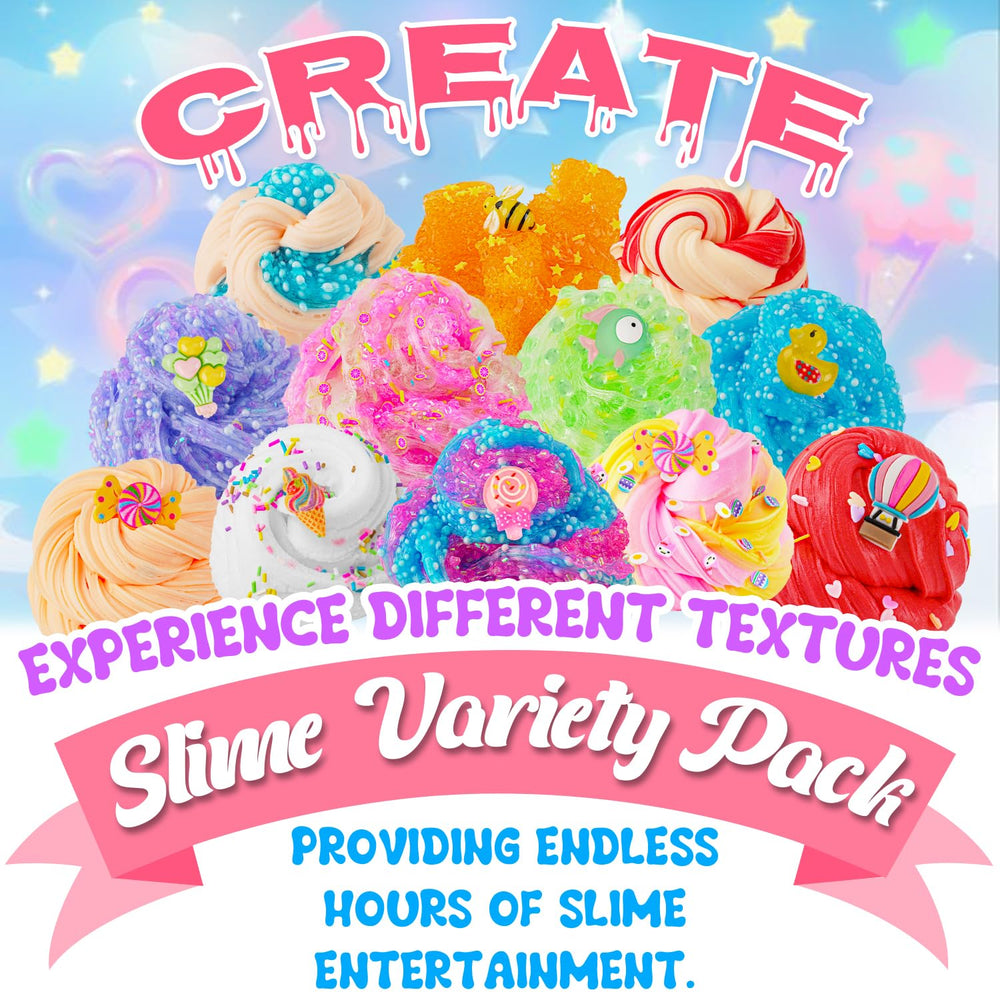 Okaybee slime candy bingsu slime with sweet shimmers for visual play