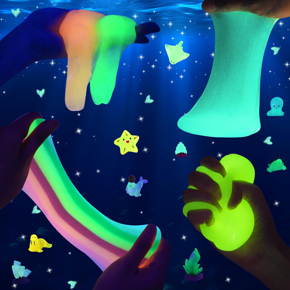 Okaybee soft stretchy sensory slime texture for squeezable play