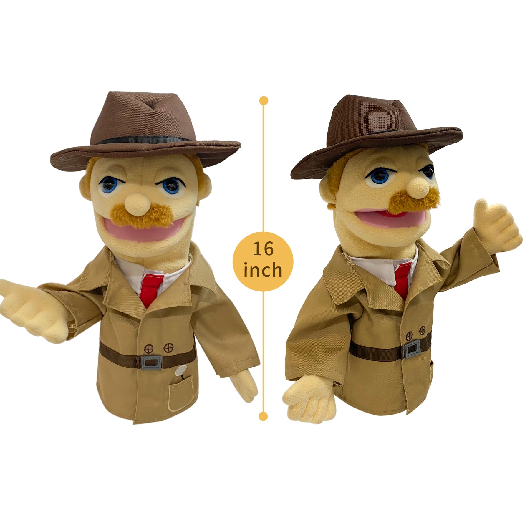 Okegztoa 16-inch cook puppet great for kitchen stories and imaginative crafts.