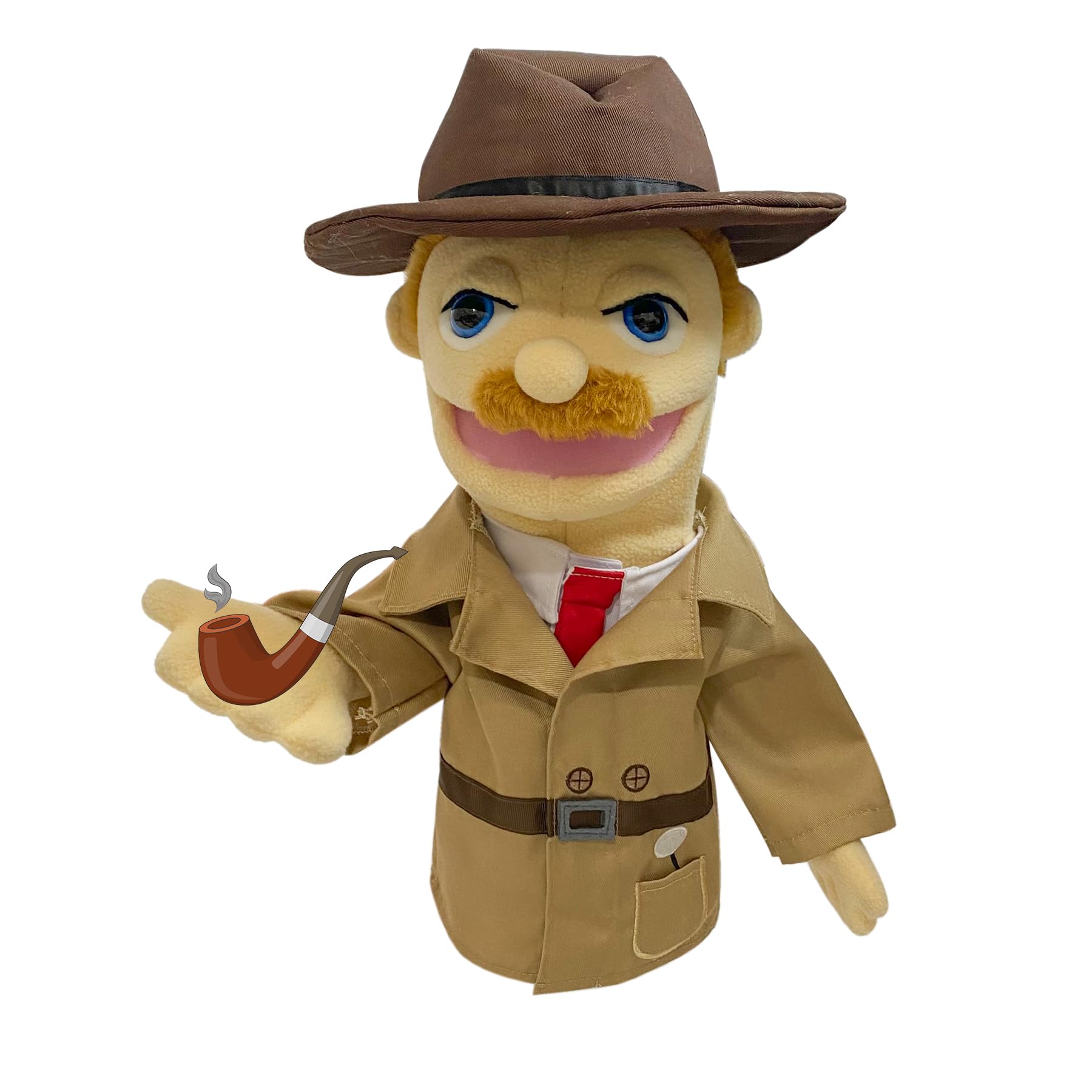 Okegztoa 16-inch police puppet for authority-themed pretend play and lessons.