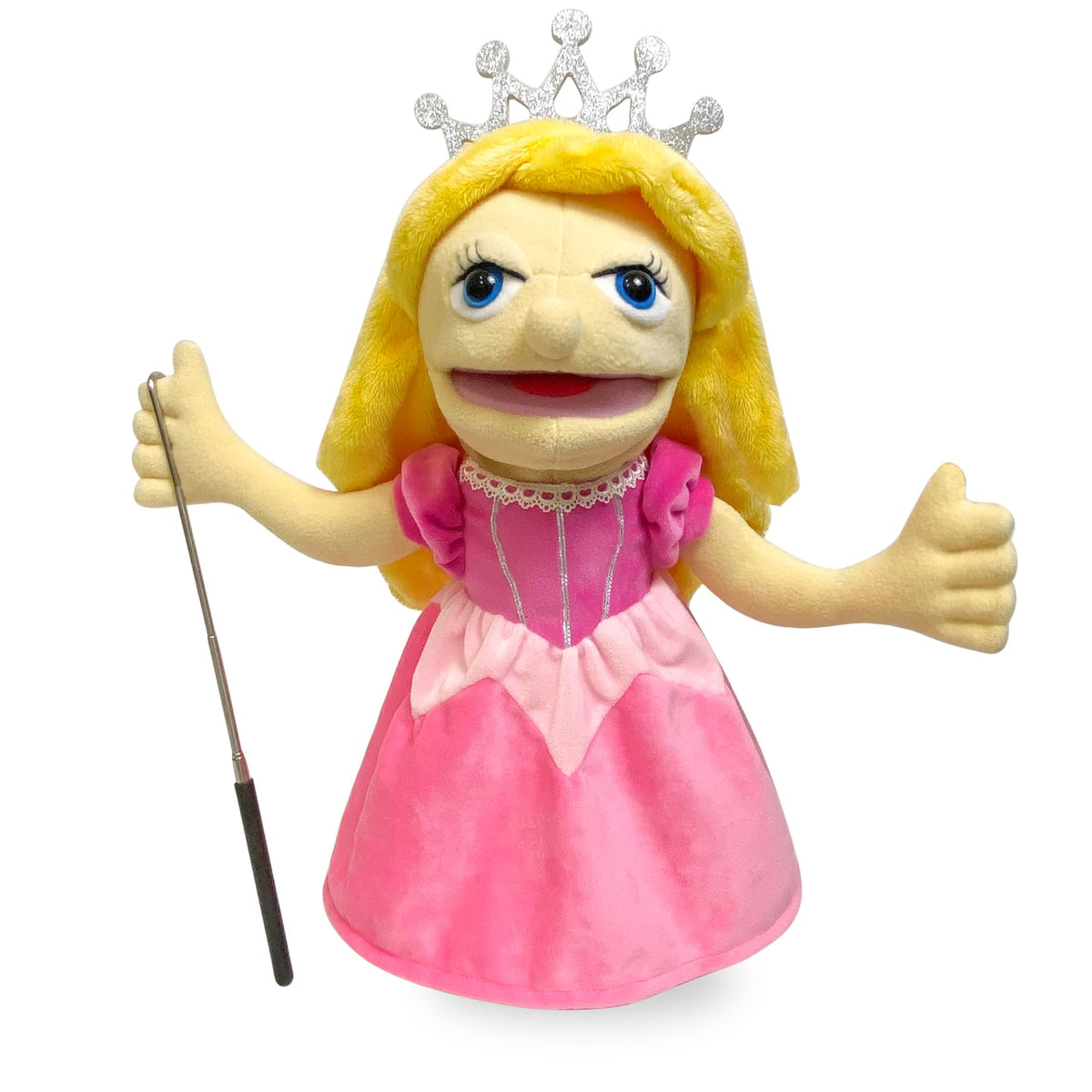 Okegztoa 16-inch detective puppet with movable mouth for imaginative play.
