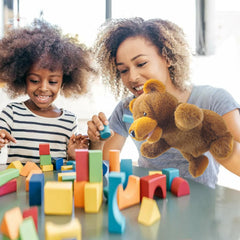Okegztoa rhino hand puppet enhances classroom storytelling and drama.