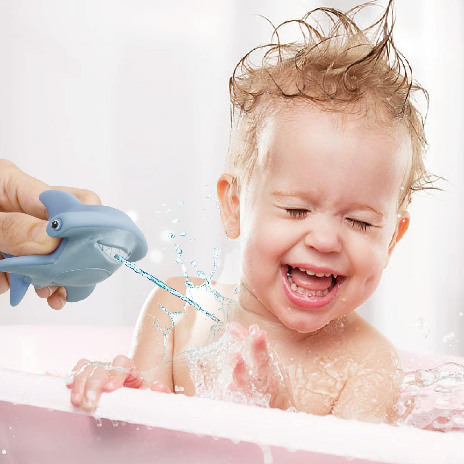 OKGIUGN BPA-free, easy-to-clean bath set for family play.