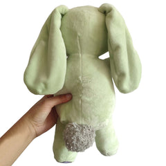Okidg Knuffle Bunny plush closeup shows embroidery detail, ideal gift for fans.