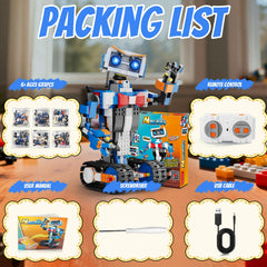 OKK family-friendly playtime with the robot kit for indoor or outdoor use.