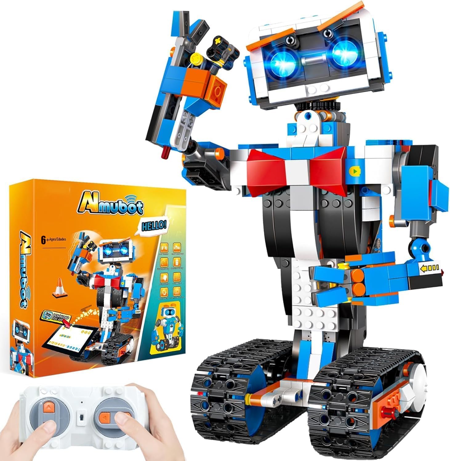 OKK robot building toy assembly showing hands-on STEM learning for curious kids.
