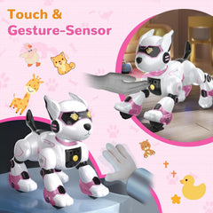 okk robot dog imitates animal sounds, sparking imaginative storytelling