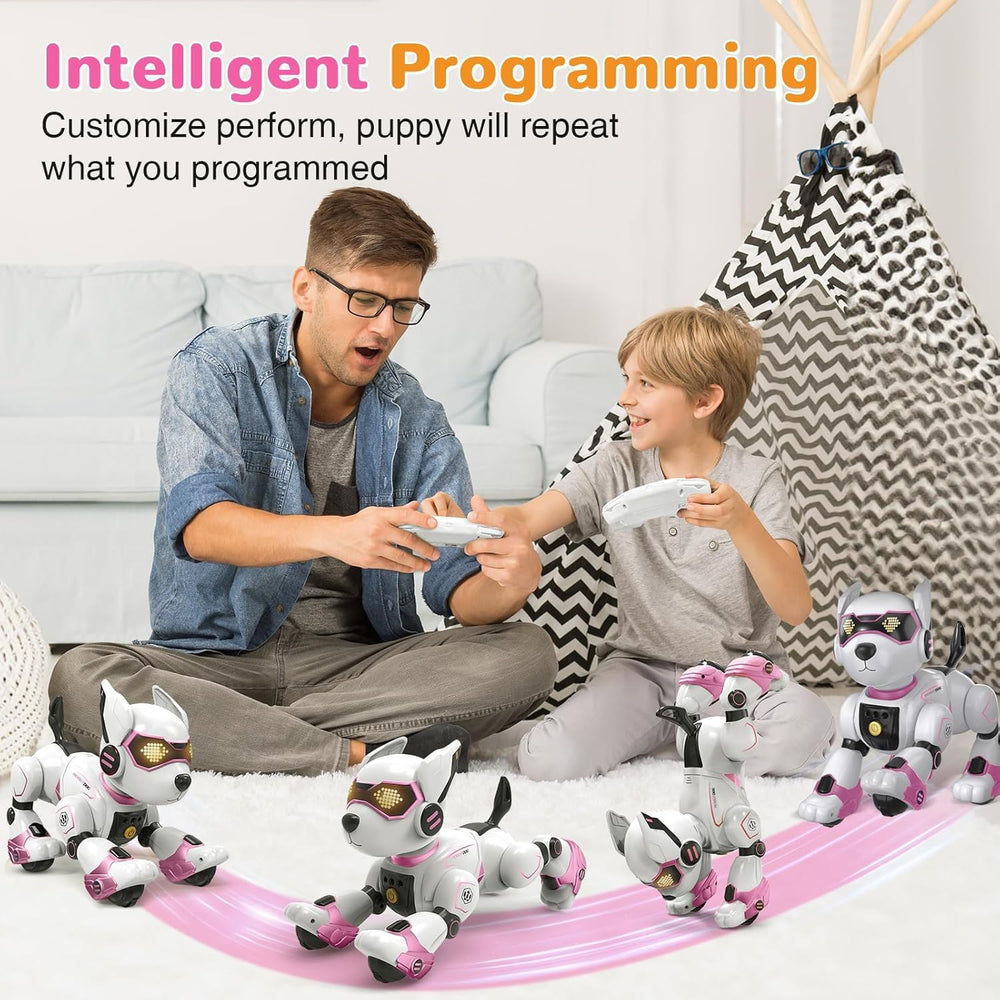 okk robot dog programmable features let kids design sequence-based performances