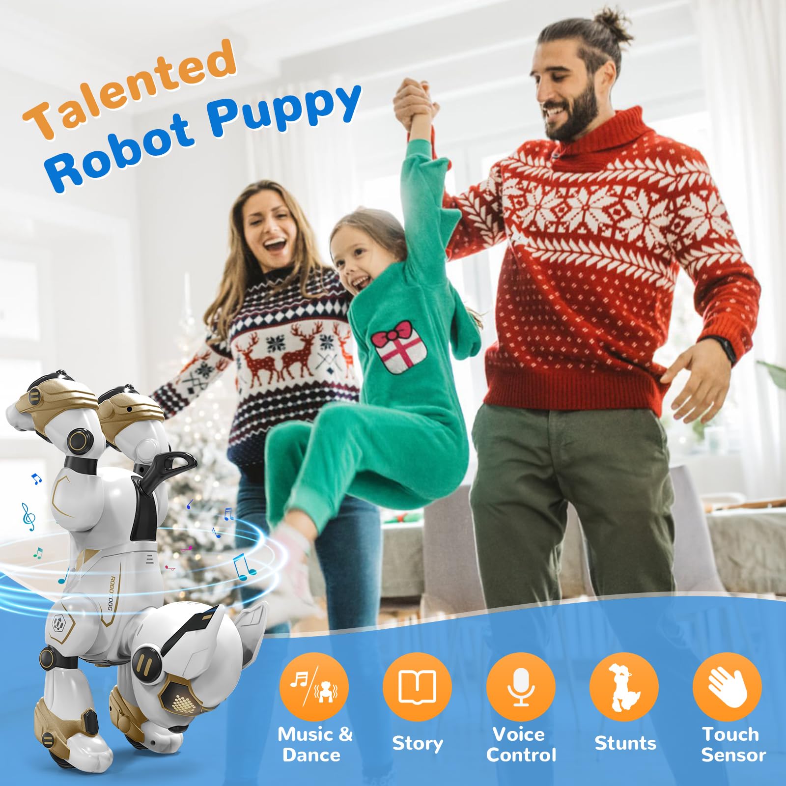 okk Robot Dog in remote control action showing precise maneuverability for stories.