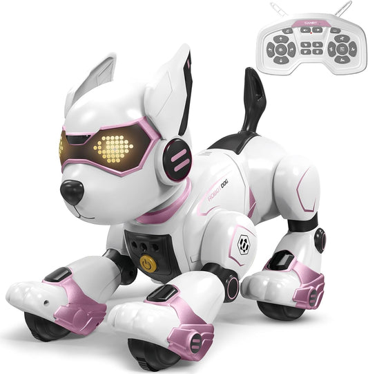 okk robot dog with remote-control guiding playful adventures and learning