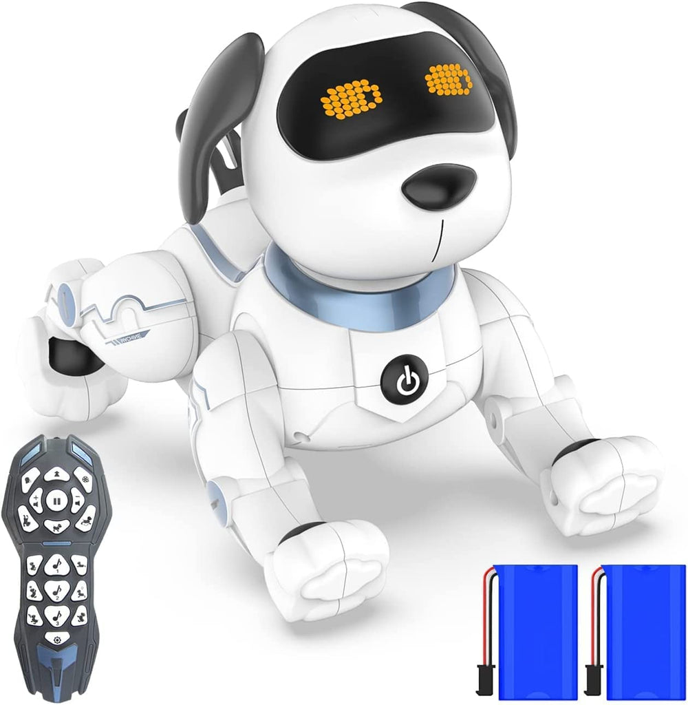 OKK Robot Dog voice control enables interactive play.