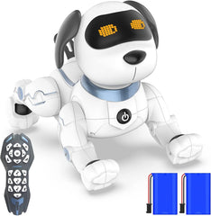 OKK Robot Dog voice control enables interactive play.