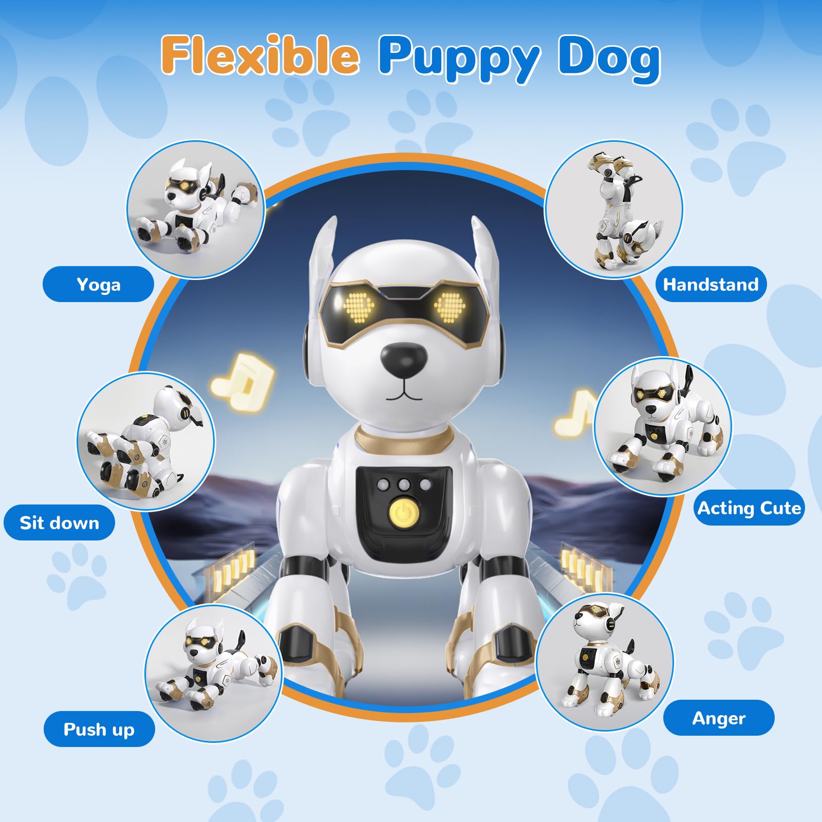 okk Robot Dog voice and gesture interaction enabling easy learning through play.