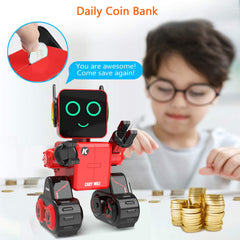 okk robot toy remote control interaction promotes collaborative games and easy setup.