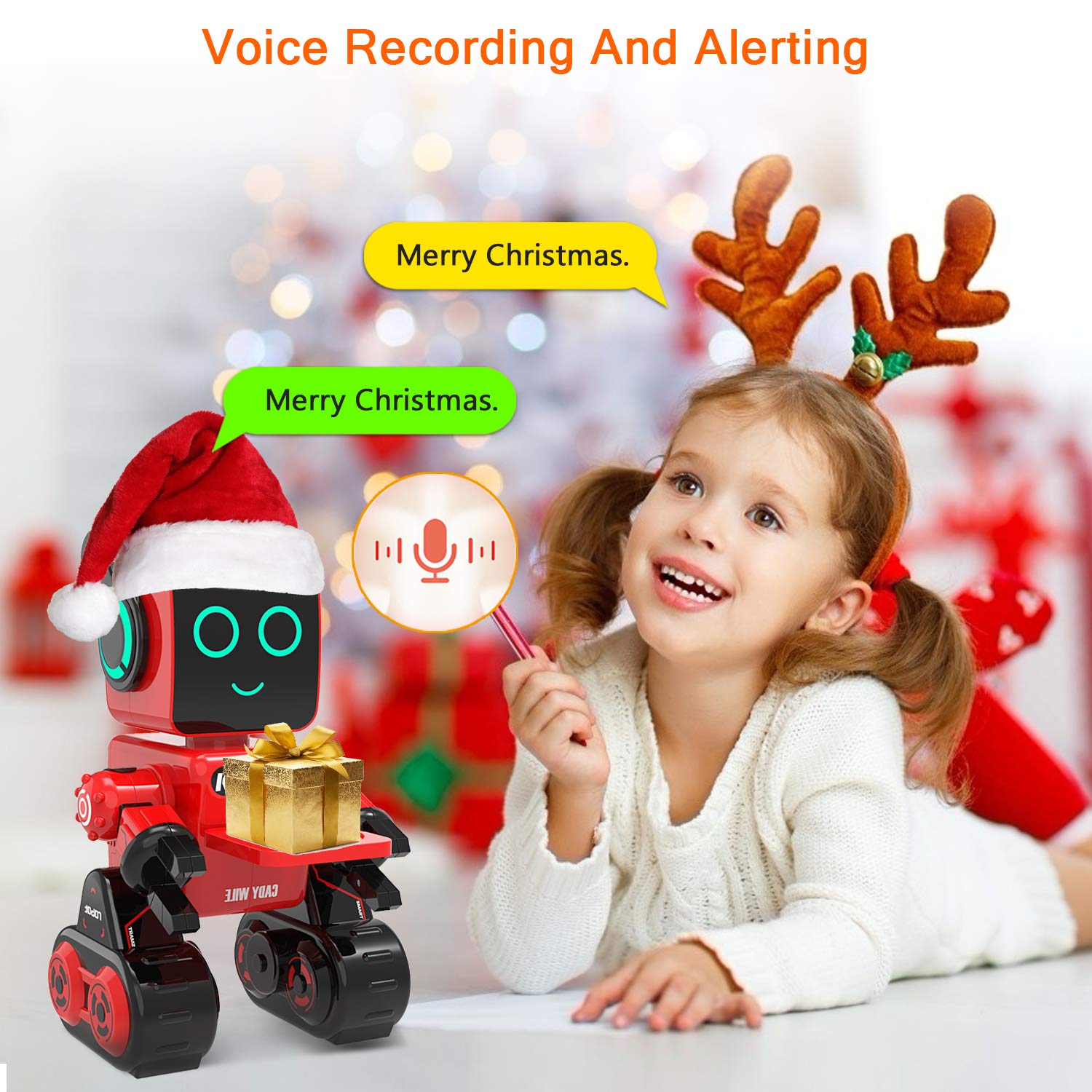 okk robot toy with touch-head control enabling quick actions and intuitive learning for kids.
