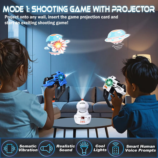 OKKIDY infrared tag guns with duck projection pattern for target practice