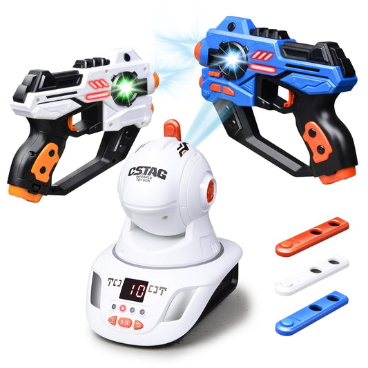 OKKIDY infrared tag guns with projector display for interactive scoring