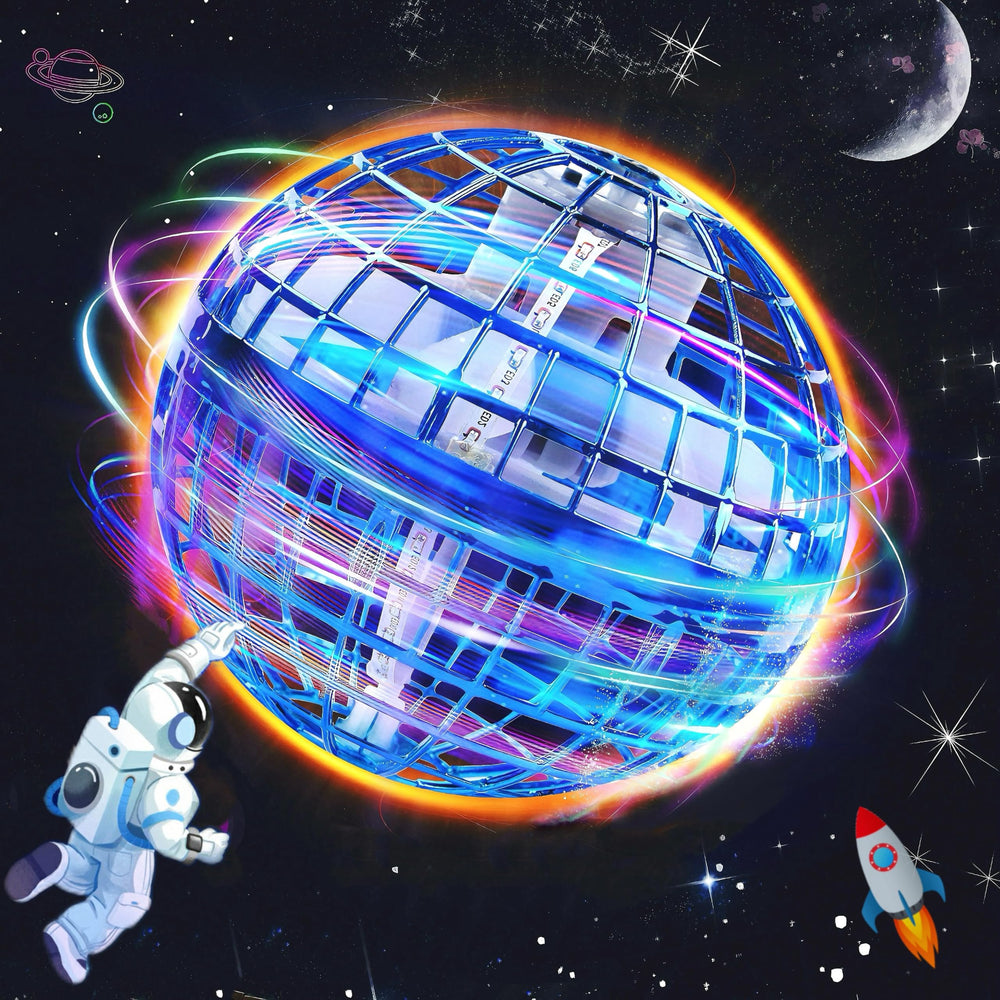 OKPOW Cosmic Fly Ball Hover in action for indoor play.