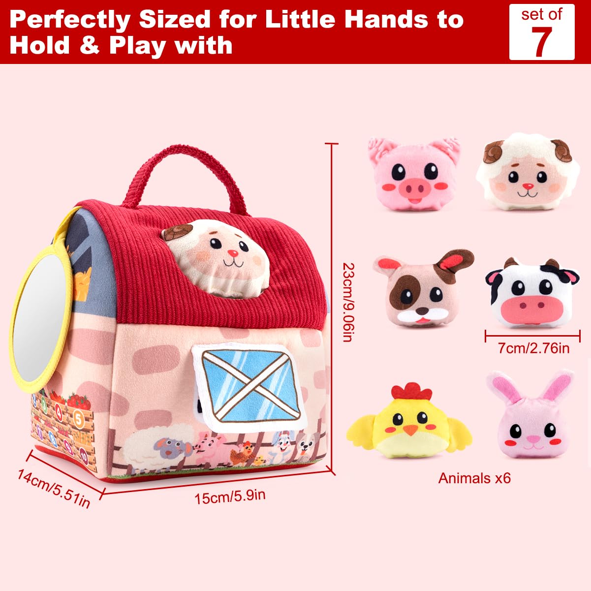 OKREVIEW travel‑friendly farm toy set for on‑the‑go fun