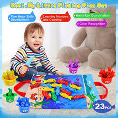 OKREVIEW Stackable fish buckets to practice sorting and early math