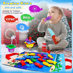 OKREVIEW Toddler fishing gameplay enhances fine motor skills and focus
