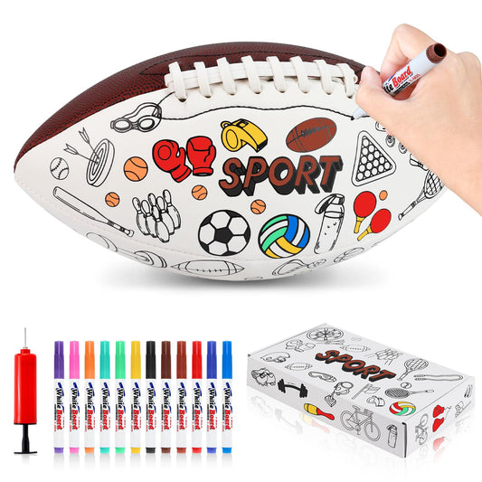 OKWUYiK color-your-own-football-kit front view for creative outdoor play