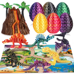 OKYUK dragon egg close-up reveals detailed scales for desk decor and collection.