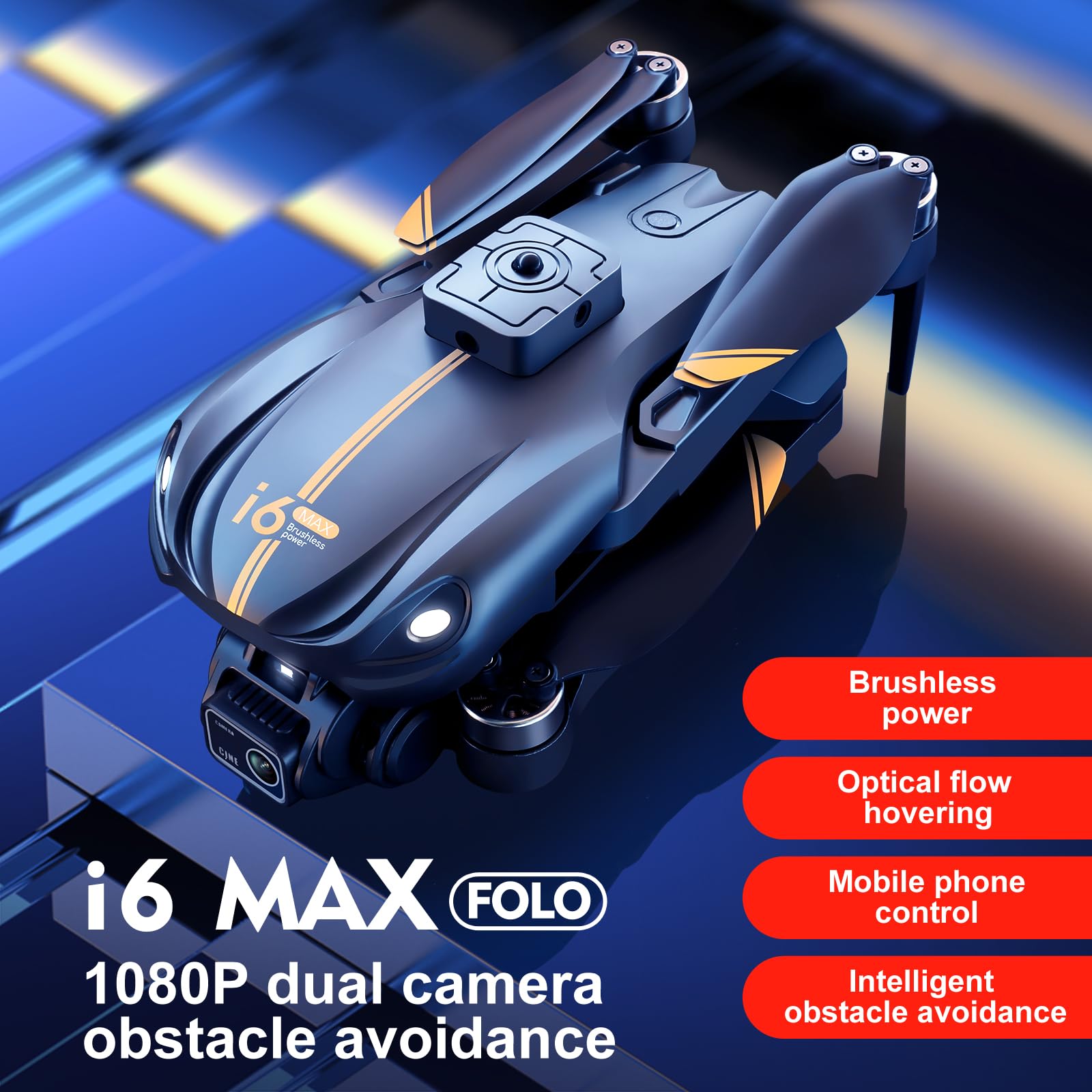 OKYUK drone with brushless motors delivers smoother, quieter flights in windy conditions.