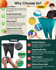 Close-up of Olaiti breathable fabric pants for comfortable long play