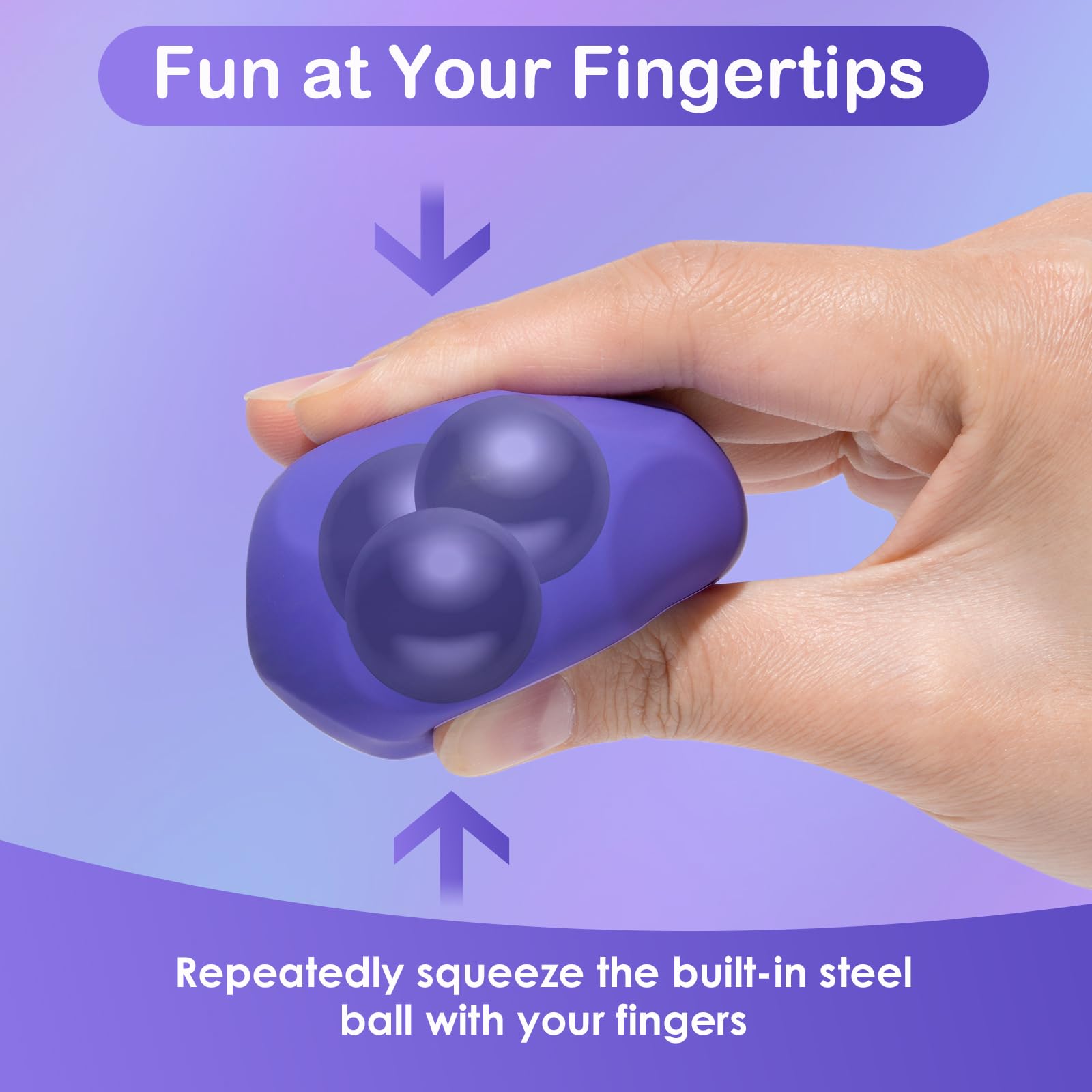 Olaivy hand exercise ball in durable silicone supports grip and flexibility