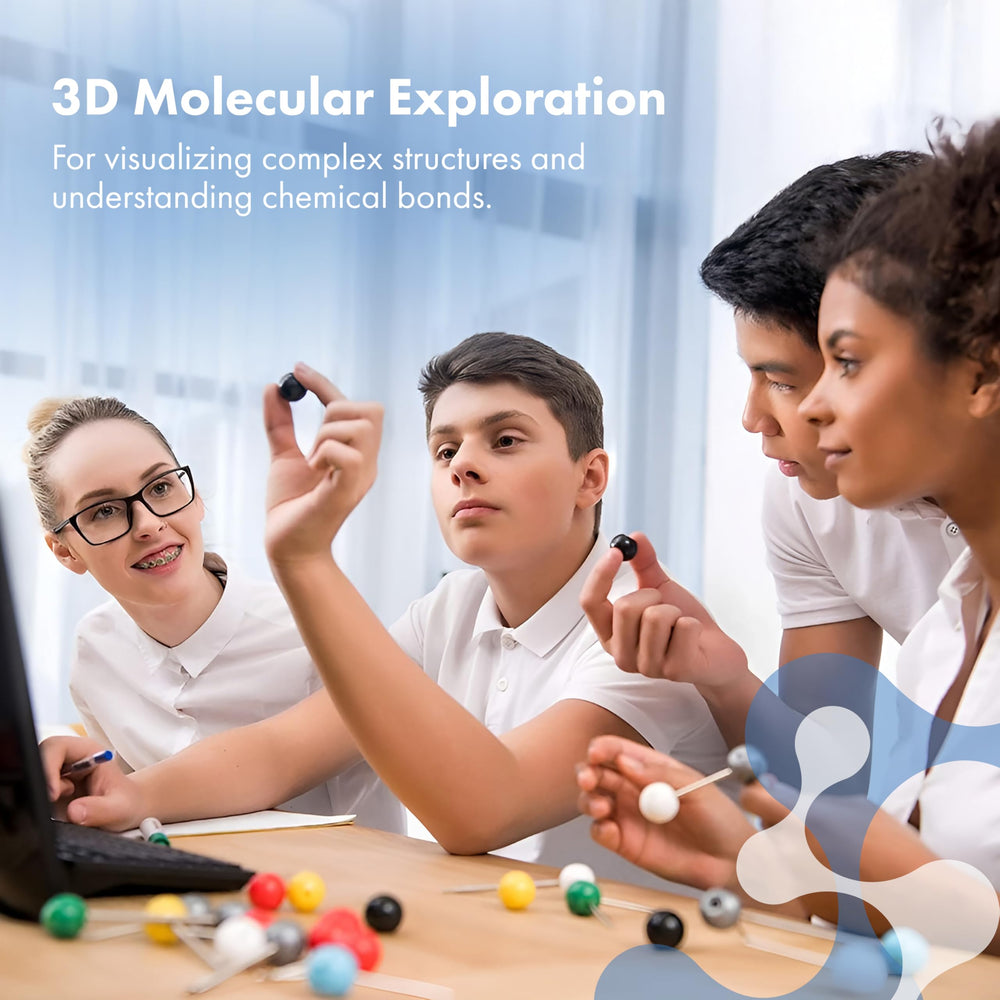 Old Nobby 239pc molecular kit—color-coded atoms to simplify bonding concepts.