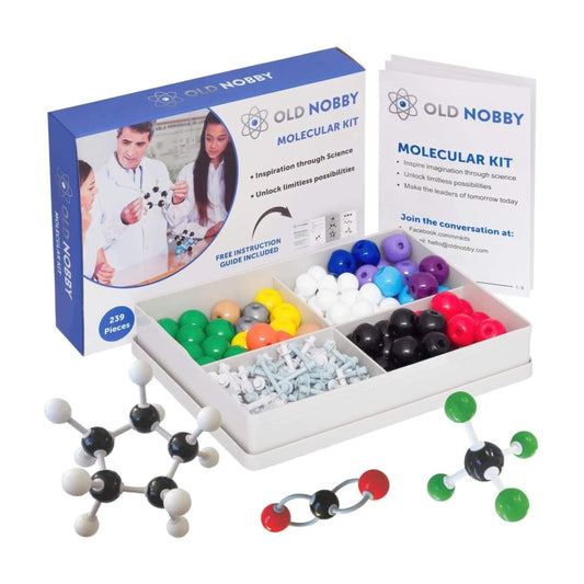 Old Nobby Lesson in Chemistry Model Kit—assembly-friendly pieces for clear structure visualization.