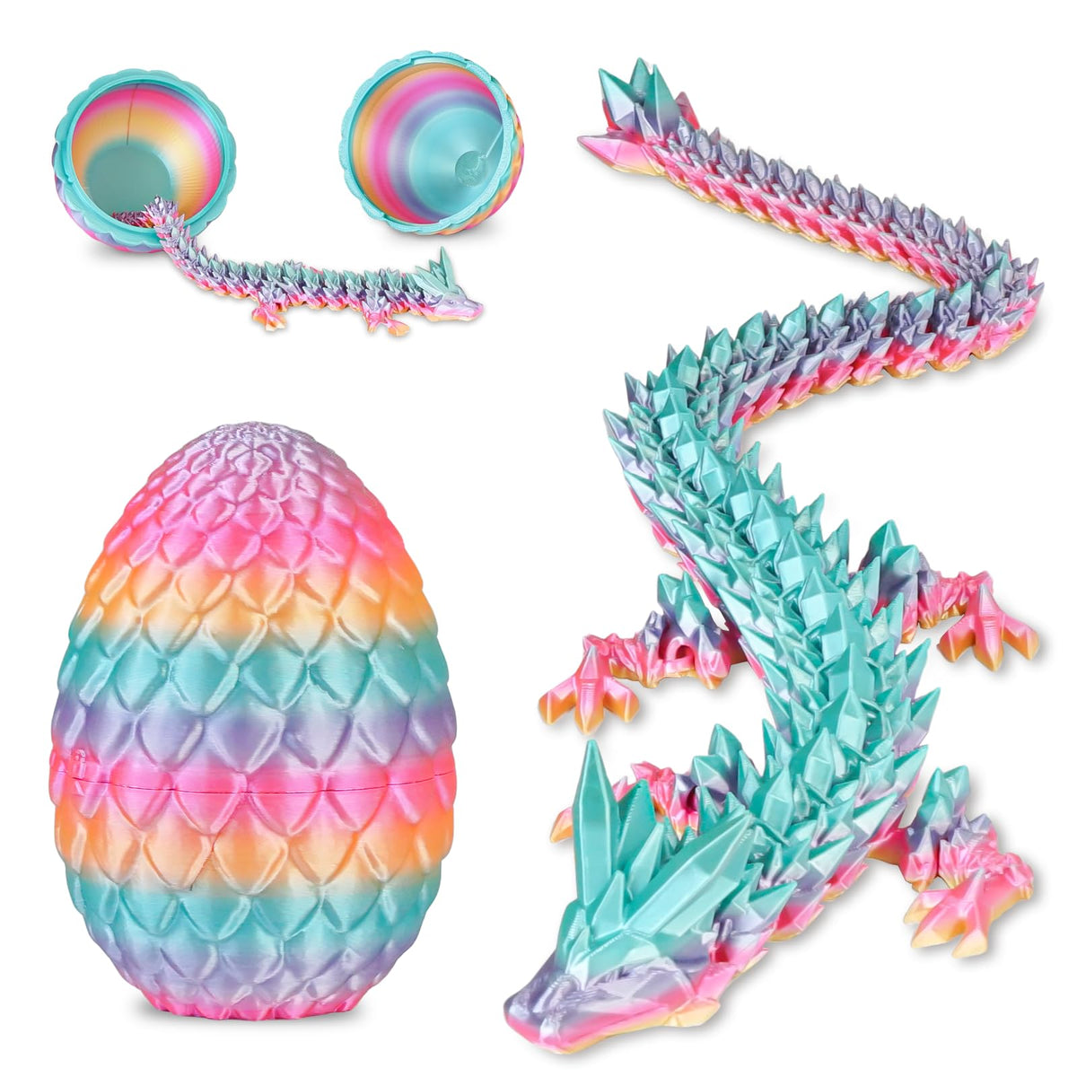 Olee Odee dragon eggs crystal five-inch display piece for desk decor