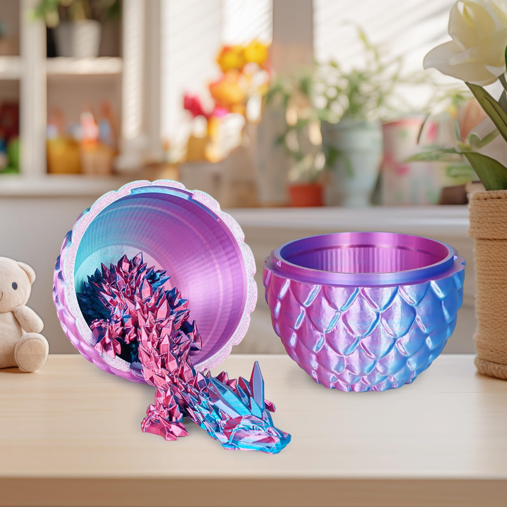 Olee Odee dragon egg 5 inch gradient crystal enhances shelf display