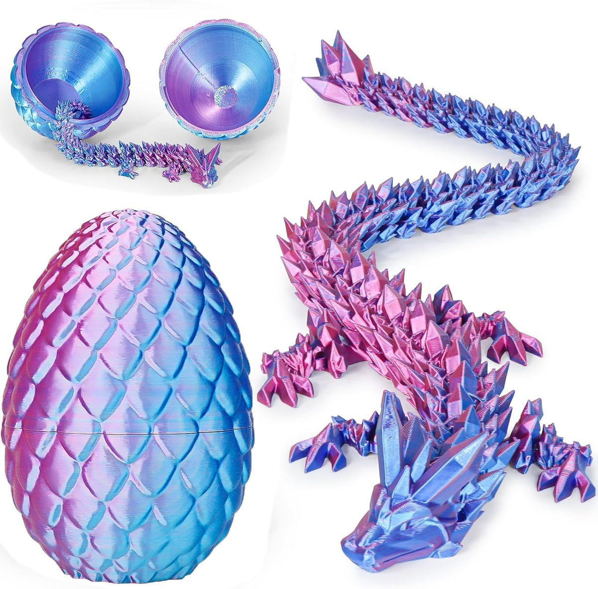 Olee Odee dragon eggs gradient light purple red on desk for playful decor