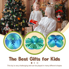 Olee Odee Gear Ball in Christmas green color for festive desk decor.