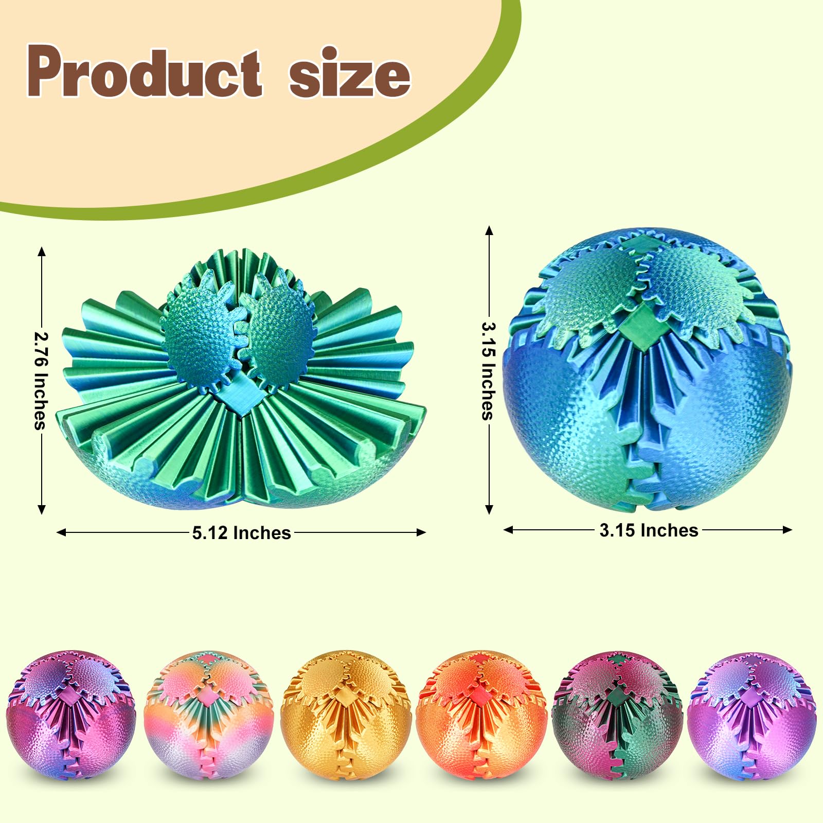 Olee Odee Gear Ball, compact and portable for on-the-go use.