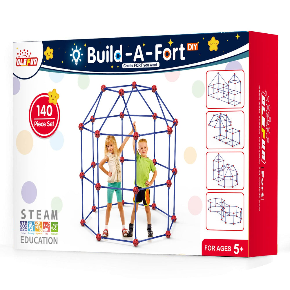 OleFun Fort Building Kit safe materials ensuring child-friendly construction