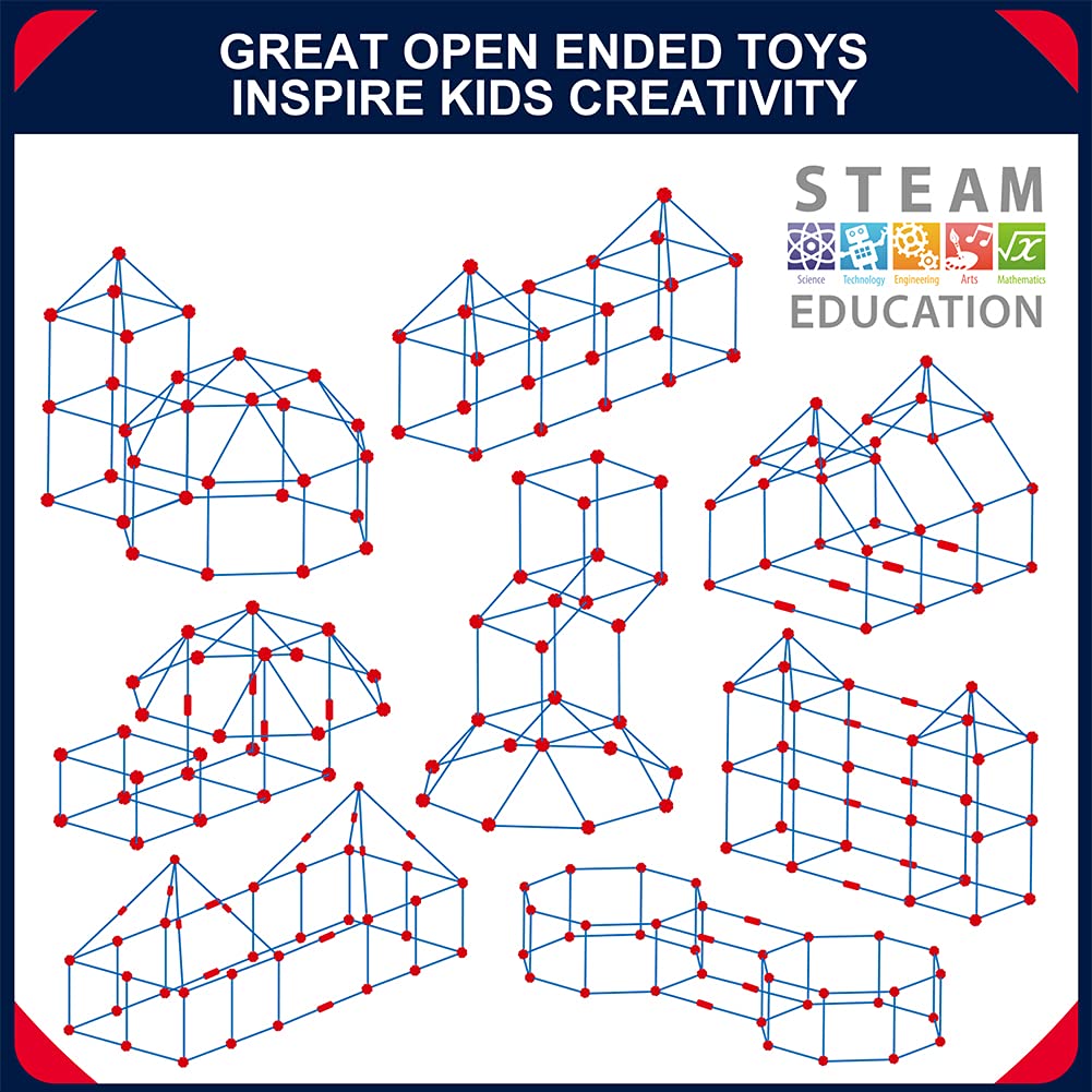 OleFun Fort Building Kit strong structure for hours of pretend play