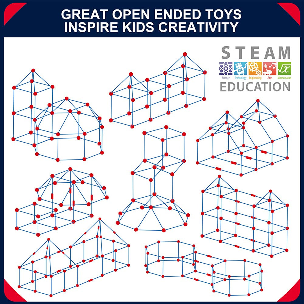 OleFun Fort Building Kit strong structure for hours of pretend play
