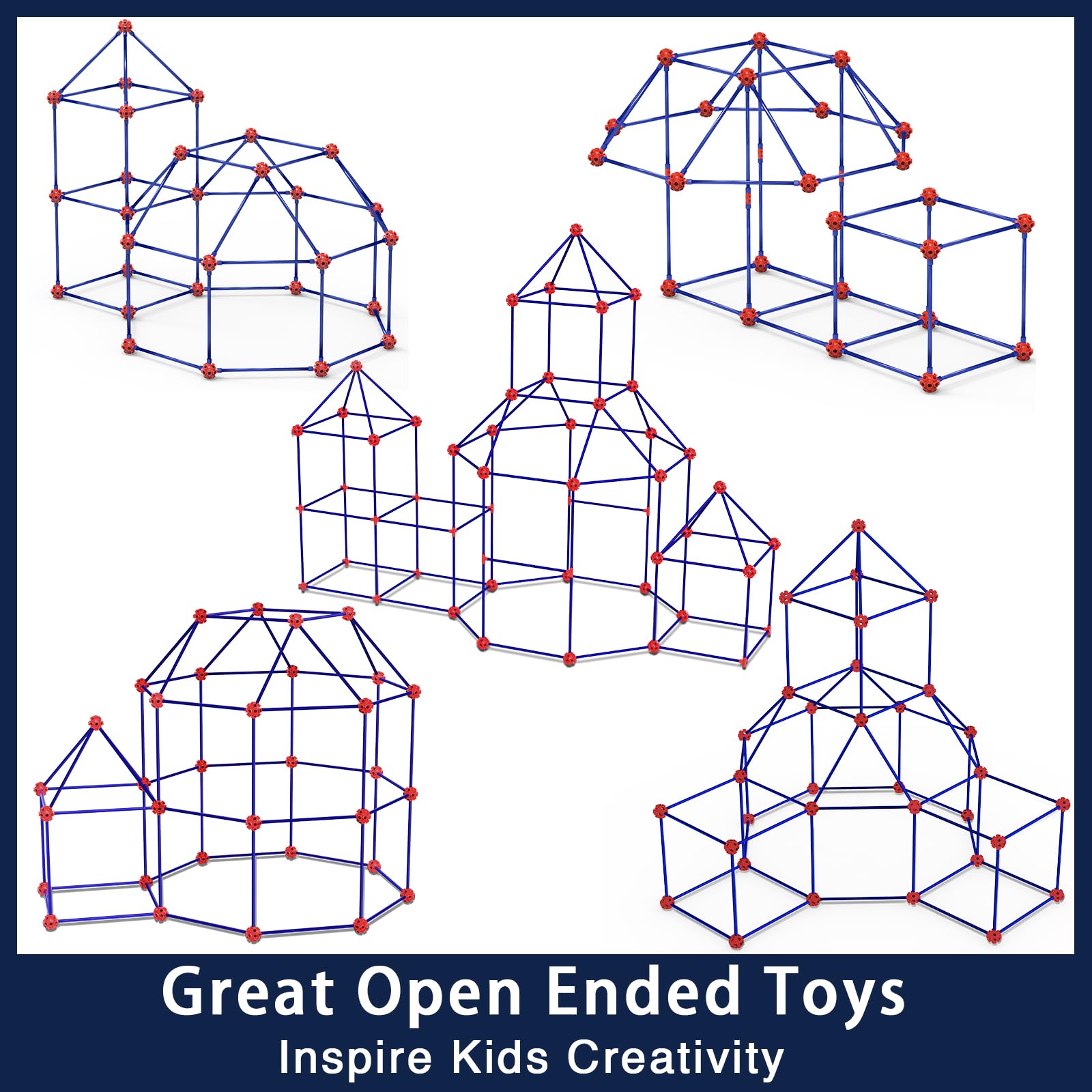 OleFun kid-friendly fort assembly in action inspires cooperative play
