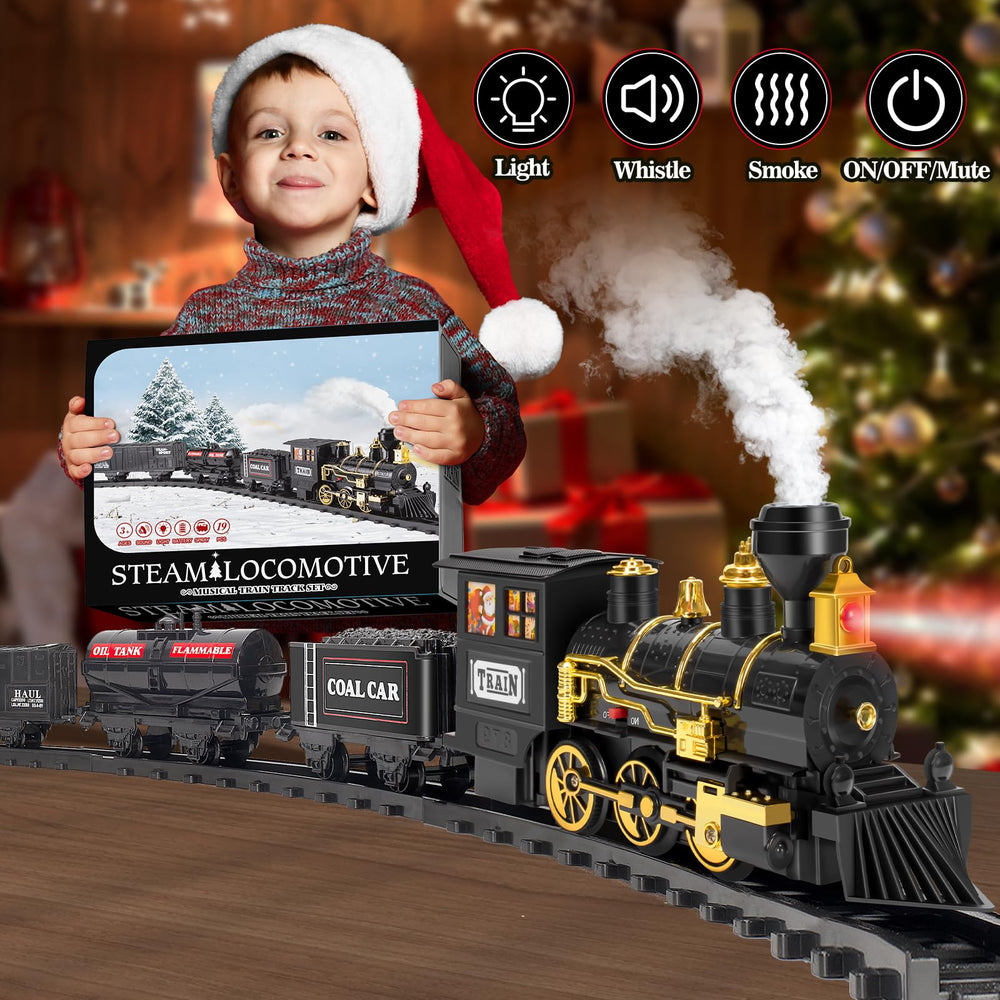 OleFun under-tree display invites festive interaction around the moving train
