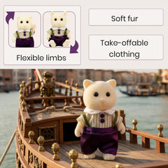 VELCRO outfits on Starcrest figures enable fast dress-up and style swaps.