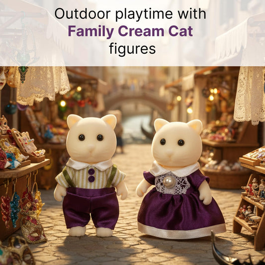 Two 3-inch Starcrest figures with removable outfits for quick dress-up and role changes.